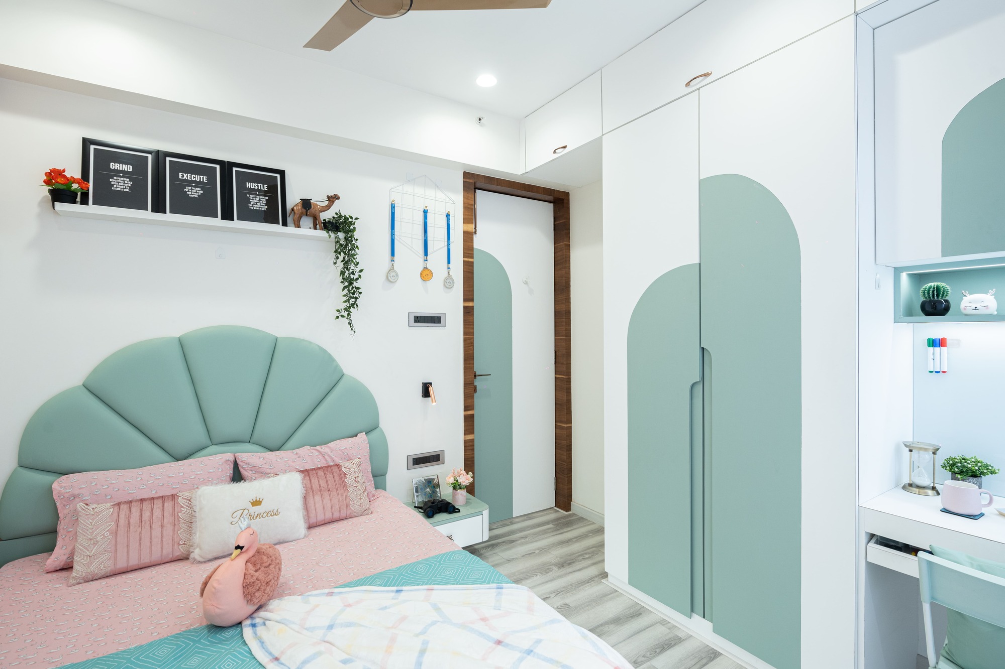 Minimal modern bedroom interior design