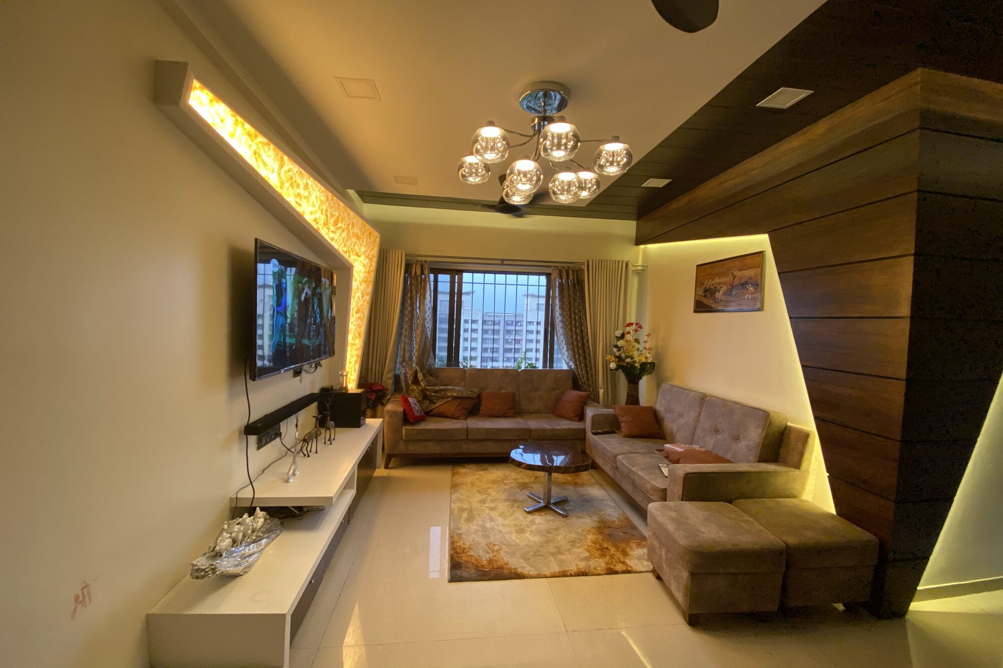 3BHK residential interior design project in Panvel by Indus Studio